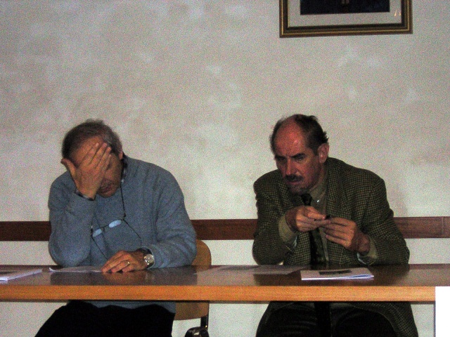 Il prof. Quirino Bortolato e il prof. Giampaolo Romanato