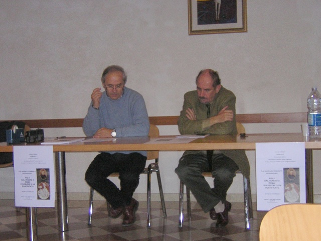 Il prof. Quirino Bortolato e il prof. Giampaolo Romanato