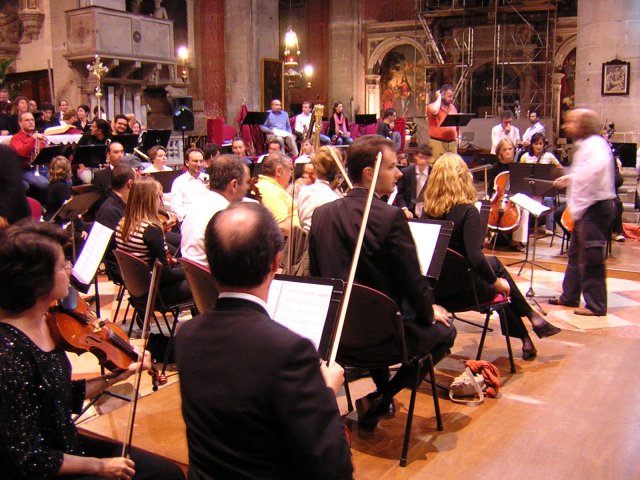 Alcuni dei componenti dell'orchestra