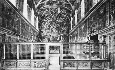 Inneres der Sixtinischen Kapelle