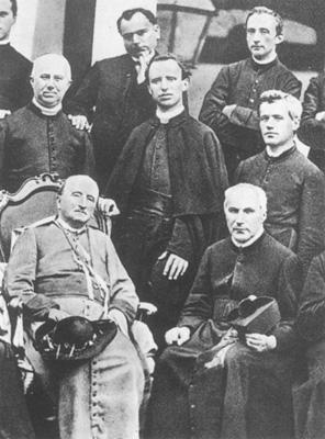 Mons. Giuseppe Sarto quando che el gèra pàre spirituàe del seminario, cancelière vescovìe e canonico a Treviso