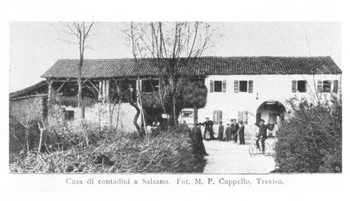 Casa di contadini a Salzano. Fot. M. P. Cappello, Treviso