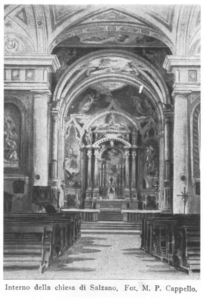 Interno della chiesa di Salzano. Fot. M. P. Cappello