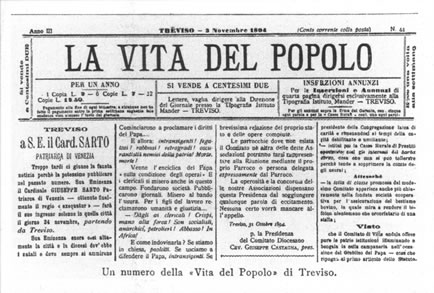 Un numero della "Vita del Popolo" di Treviso