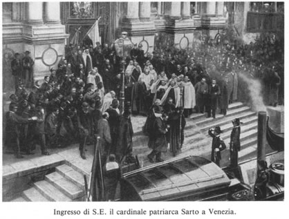 Ingresso di S.E. il cardinale patriarca Sarto a Venezia