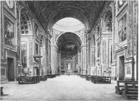 Interno della  basilica di S. Andrea, Mantova